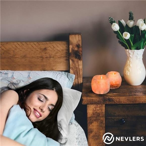 6Pack Pure HimalayanSalt Candle Holders |2.5lbs Natural Himalayan Salt TeaCandle - Picture 6 of 7